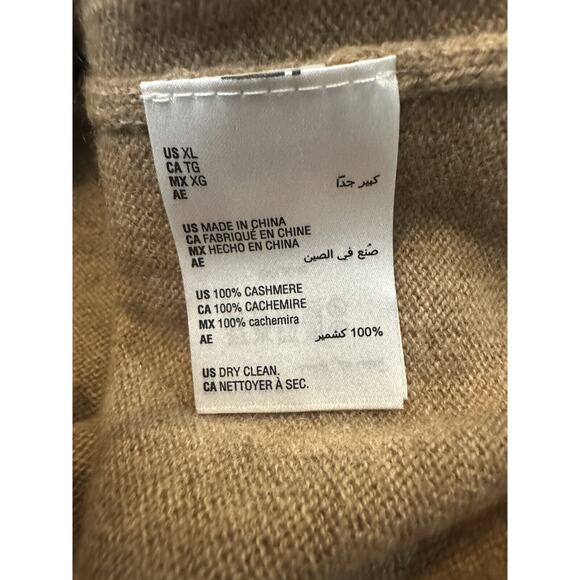 Cashmere Charter Club Luxury Turtleneck Pullover Sweater Brown Women's Size XL - Picture 11 of 12